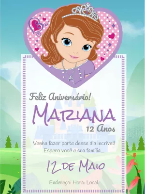 Invito di compleanno Principesse – Statico – Wolf Designer