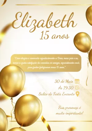 Quinceañera Invitation – Static – Convites e Artes Digitais