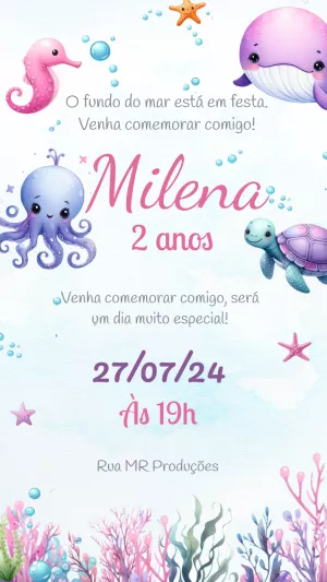 Animals Birthday Invitation – Static – MR Produções
