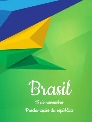 Post Proclamação da República Geométrico para Editar Online