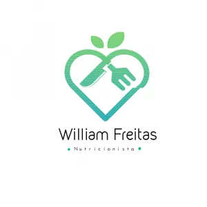 Logo Nutricionista com Coração e Talheres para Editar Online