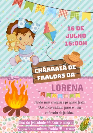 Invitación de Festa Junina – Estático – Cindy