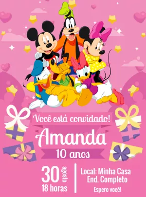 Mickey Mouse Birthday Invitation – Static – Jonathan Fiuza
