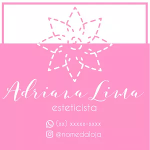 Logo Esteticista com Flor Delicada para Editar Online
