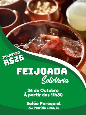 Convite de Feijoada Editável Online para Imprimir e Enviar