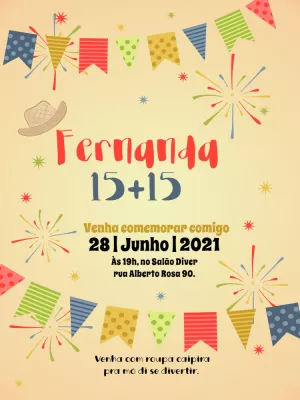 Festa-Junina-Einladung – Statisch – Querido Convite