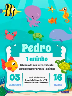 动物生日邀请函 – 静态 – Pedro Henrique