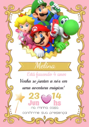Invito di compleanno Principesse – Statico – Cindy