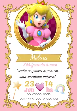 Invitación de cumpleaños Princesas – Estático – Cindy