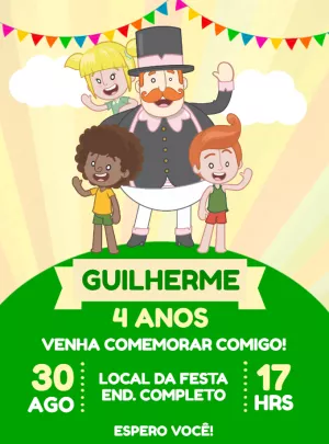 Convite Aniversário Mundo Bita para Editar e Imprimir