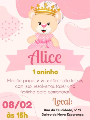 Invitación de cumpleaños Princesas – Estático – Pedro Henrique