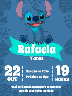 Stitch Birthday Invitation – Static – Breezy