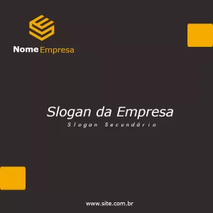 Post Corporativo Abstrato com Logo para Editar Online