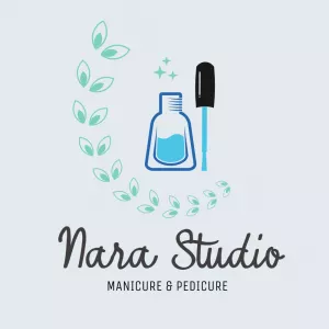 Logo Manicure Delicado com Folhas para Editar Online