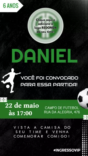 Soccer Birthday Invitation – Static – Felicity Artes