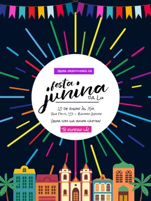 Invitación de Festa Junina – Estático – Yumi