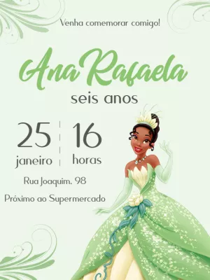 Invitación de cumpleaños Princesas – Estático – Breezy