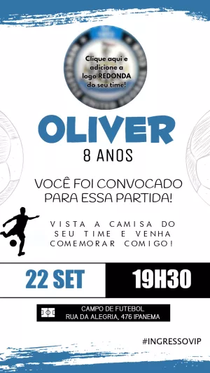 Soccer Birthday Invitation – Static – Felicity Artes