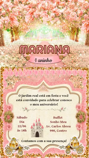 Invitación de cumpleaños Princesas – Estático – Felicity Artes