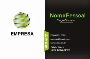 Cartão de Visitas Empresa Abstrato e Moderno para Editar