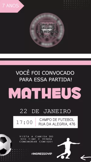Soccer Birthday Invitation – Static – Felicity Artes