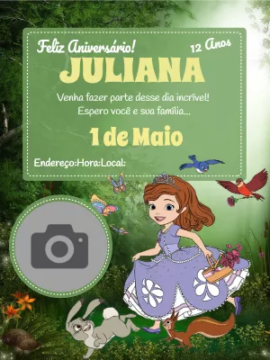 Invitación de cumpleaños Princesas – Estático – Wolf Designer