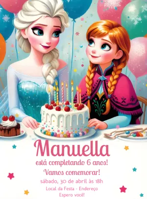 Frozen Birthday Invitation – Static – Jonathan Fiuza