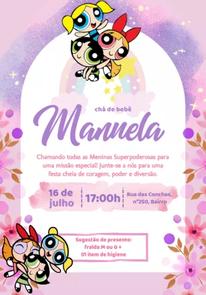 Invito baby shower – Statico – Beatriz Lopes dos Anjos