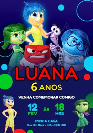 Convite de Aniversário Divertidamente para Editar Online