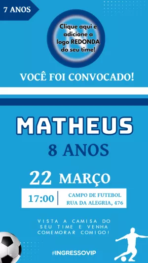 Soccer Birthday Invitation – Static – Felicity Artes
