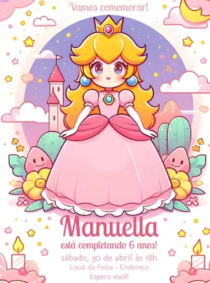 Invitación de cumpleaños Princesas – Estático – Jonathan Fiuza