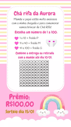 Baby Shower Raffle – Static – Gley Leobas