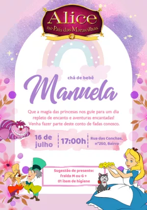 Invito baby shower – Statico – Beatriz Lopes dos Anjos