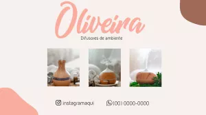 Cartão de Visita Difusor de Ambientes para Editar Online