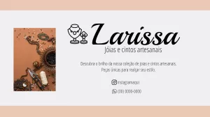 Cartão de Visita para Jóias e Bijuterias para Editar Online