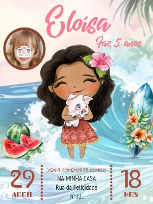 Invito di compleanno Oceania – Statico – Pedro Henrique
