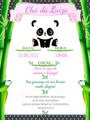 Invito baby shower – Statico – Pedro Henrique