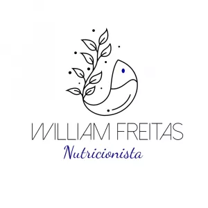 Logo Nutricionista com Peixe e Ramo para Editar Online