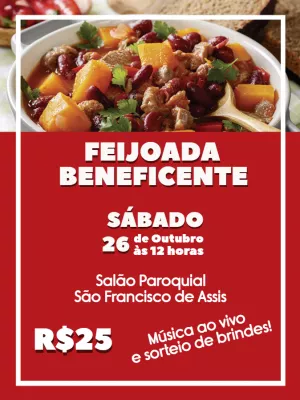 Convite para Feijoada: Modelo Editável para Personalizar Online
