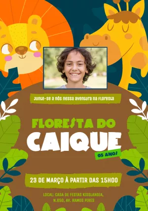 Safari Birthday Invitation – Static – Adriana Silvia