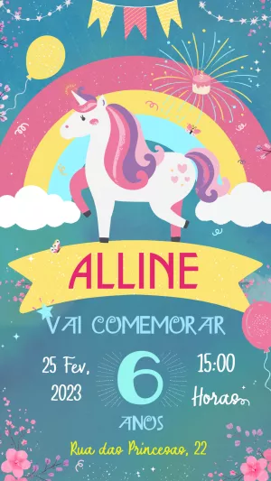 独角兽生日邀请函 – 静态 – Ariane