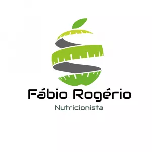 Logo Nutricionista com Maçã e Fita Métrica para Editar Online