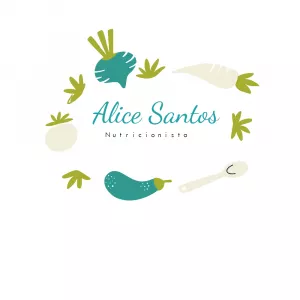 Logo Nutricionista com Vegetais para Editar Online