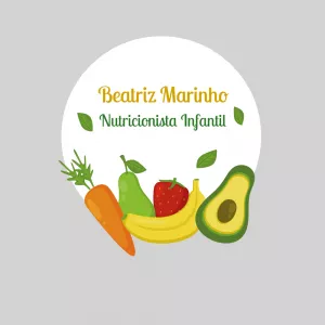 Logo Nutricionista Infantil com Frutas para Editar Online