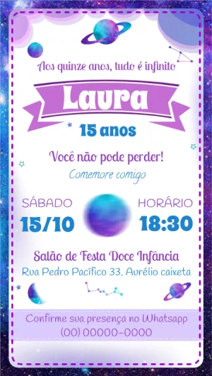 Invitación de XV años – Estático – Idesign Personalizados