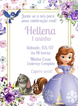 Invitación de cumpleaños Princesas – Estático – Decore Arte