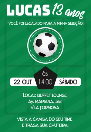 Soccer Birthday Invitation – Static – ig: @illustragio