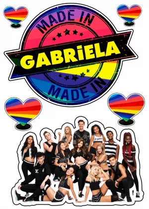 Topo de Bolo Now United para Editar e Imprimir Online