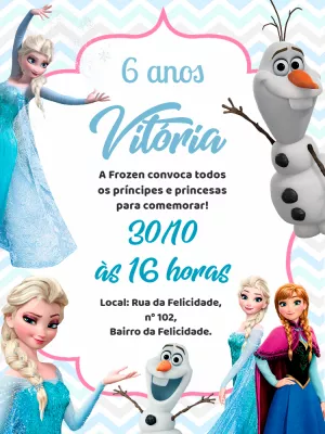Frozen Birthday Invitation – Static – Pedro Henrique