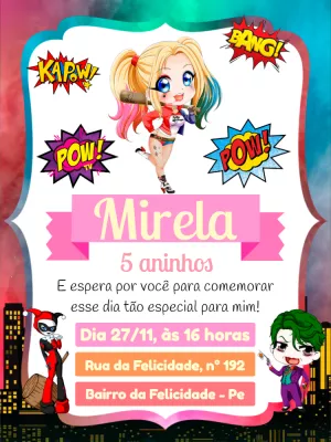 Convite de Aniversário da Alerquina para Editar Online